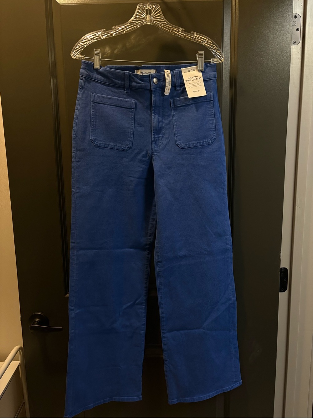 Madewell Emmy Wide Leg Blue Pants